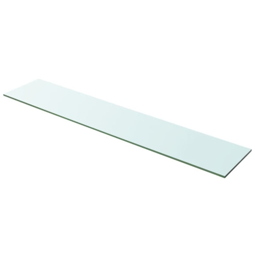 vidaXL Hyllplan glas genomskinlig 100x20 cm