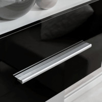 Produktbild för TV-möbel med väggskåp och LED 5 delar svart