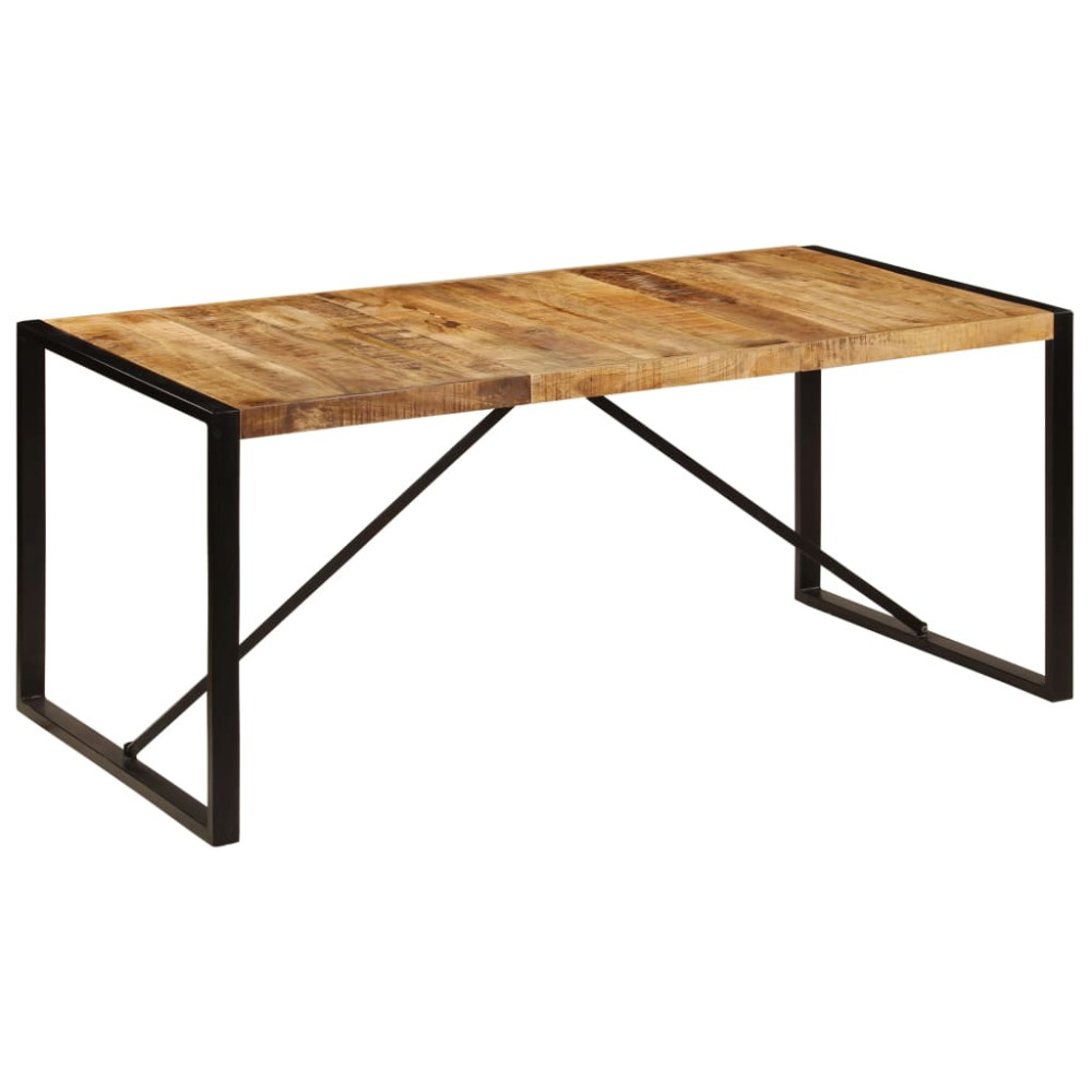 Produktbild för Matbord massivt grovt mangoträ 180 cm