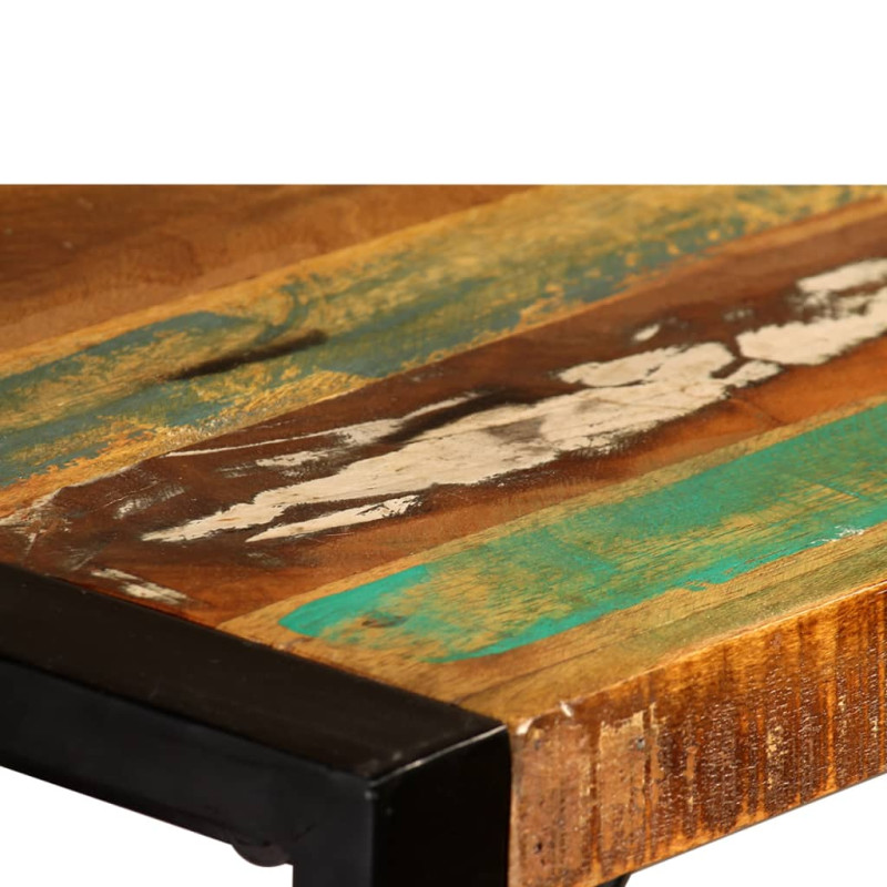 Produktbild för Matbord i massivt återvunnet trä 120 cm