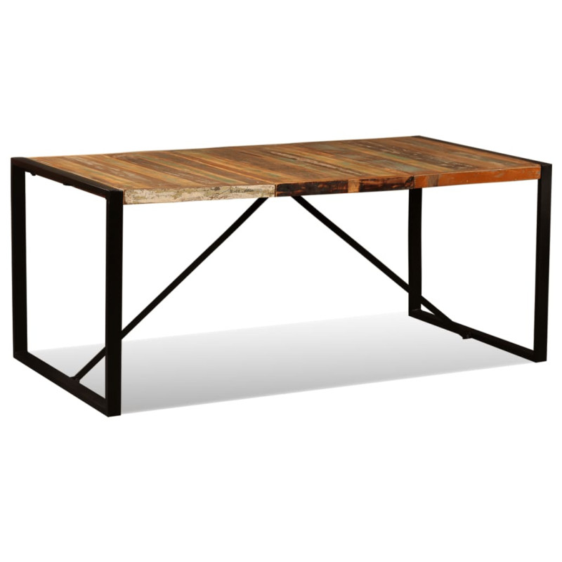 Produktbild för Matbord i massivt återvunnet trä 180 cm