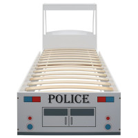 Miniatyr av produktbild för Barnsäng polisbil med skrivbord 90x200 cm
