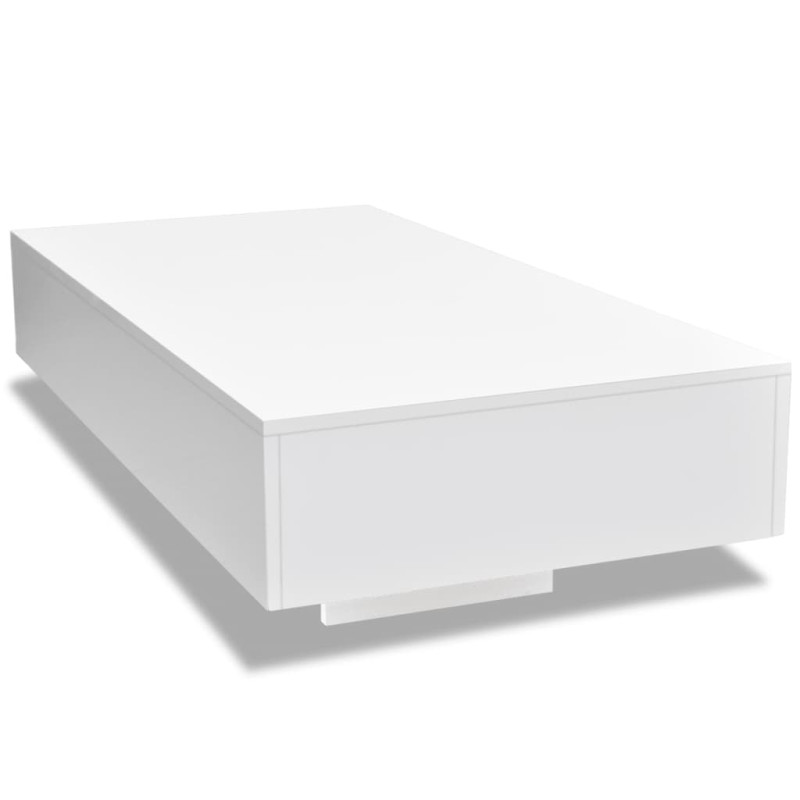 Produktbild för Soffbord högglans vit