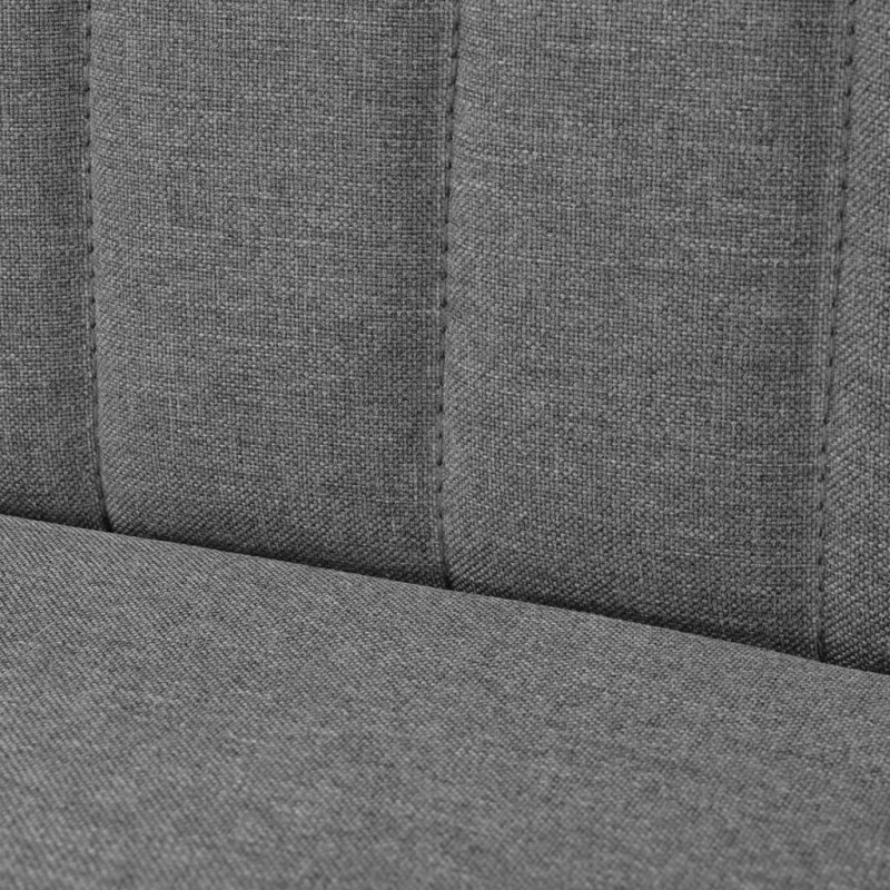 Produktbild för Soffa 117x55,5x77 cm tyg ljusgrå