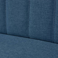 Produktbild för Soffa 117x55,5x77 cm tyg blå
