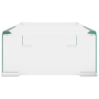 Miniatyr av produktbild för TV-bord klarglas 40x25x11 cm