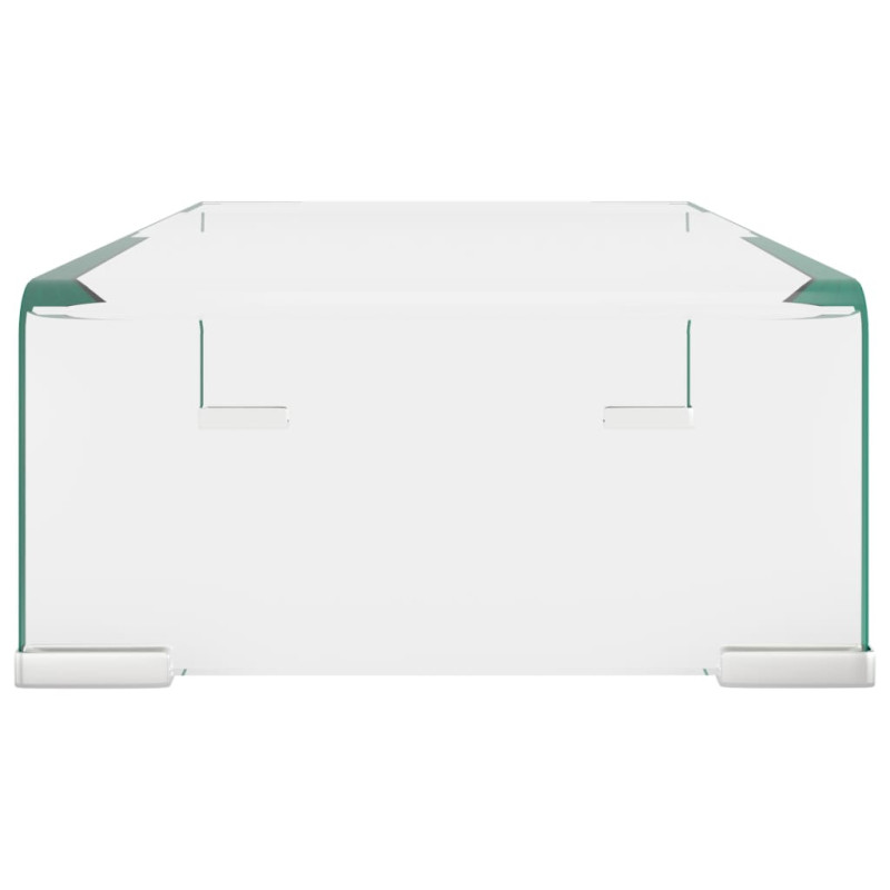 Produktbild för TV-bord klarglas 40x25x11 cm
