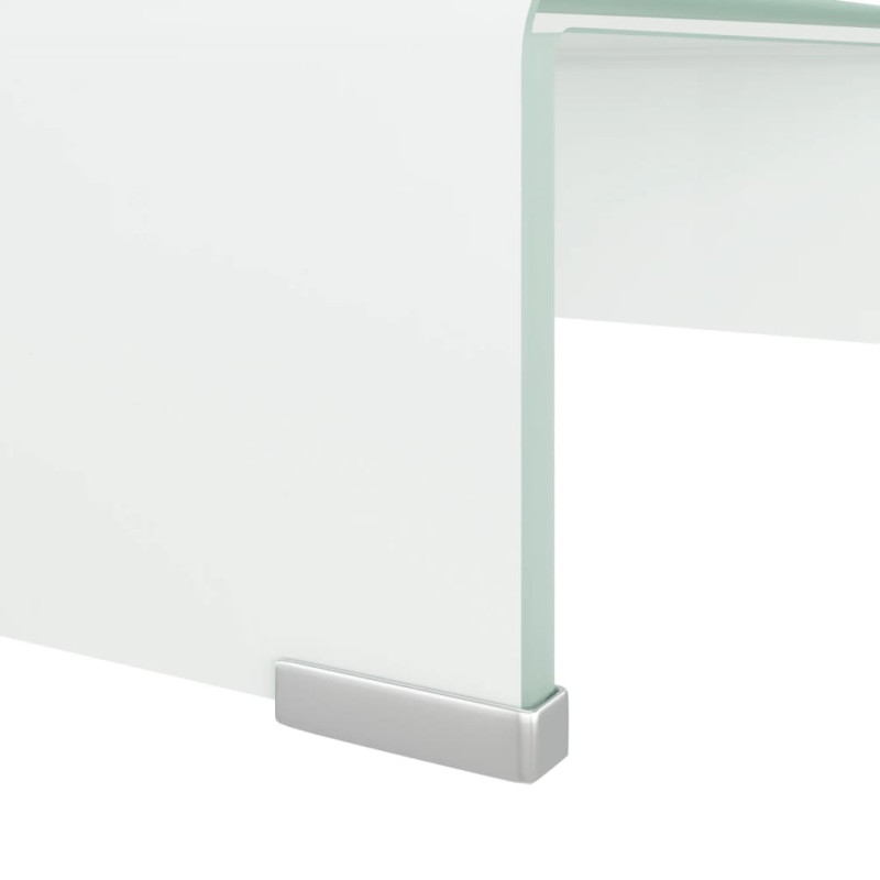 Produktbild för Tv/monitor-ställ glas grön 40x25x11 cm