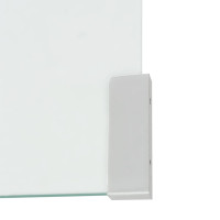 Produktbild för Soffbord härdat klarglas 49,5x50x45 cm