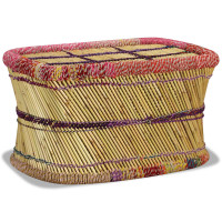 Produktbild för Soffbord bambu med chindidetaljer flerfärgad