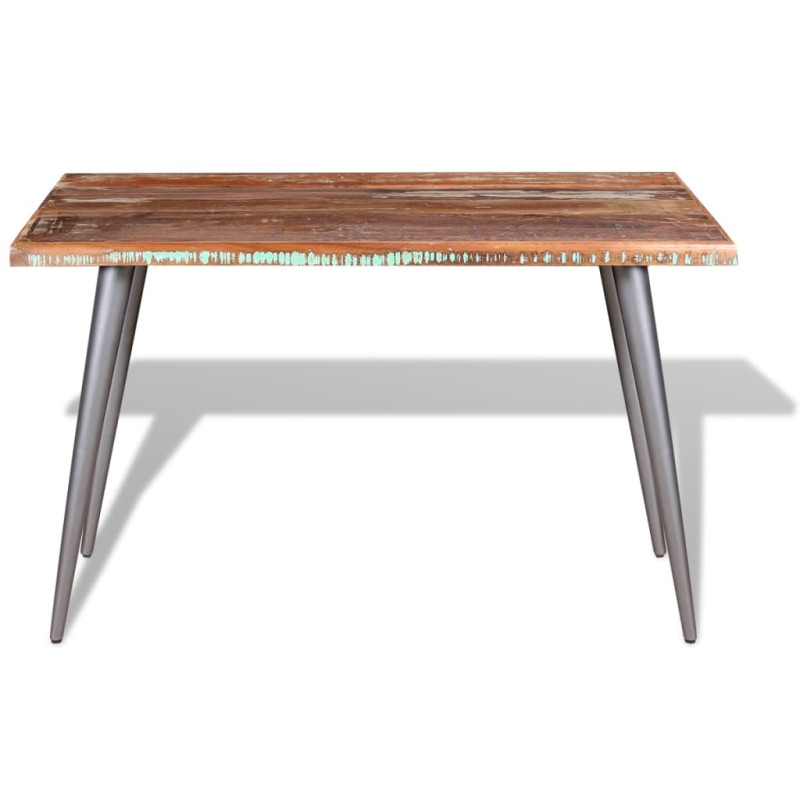 Produktbild för Matbord massivt återvunnet trä 120x60x76 cm