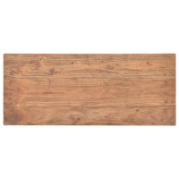 Produktbild för Konsolbord massivt mahognyträ 69x28x70 cm