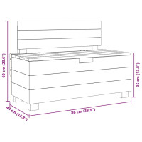 Produktbild för Bänk massivt mahognyträ 86x40x60 cm