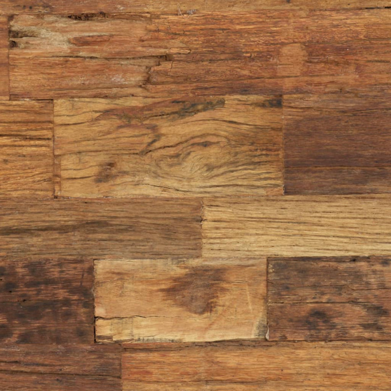 Produktbild för Soffbord massivt återvunnet trä 100x60x38 cm