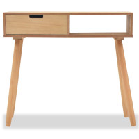 Produktbild för Konsolbord massiv furu 80x30x72 cm brun