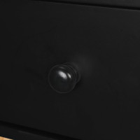 Produktbild för Sängbord 2 st massiv furu 40x30x61 cm svart