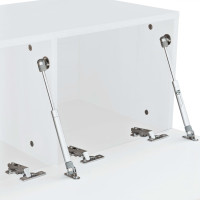 Miniatyr av produktbild för TV-möbel spånskiva 120x40x34 cm vit högglans