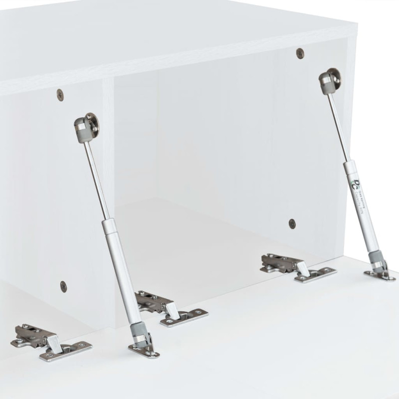Produktbild för TV-möbel spånskiva 120x40x34 cm vit högglans