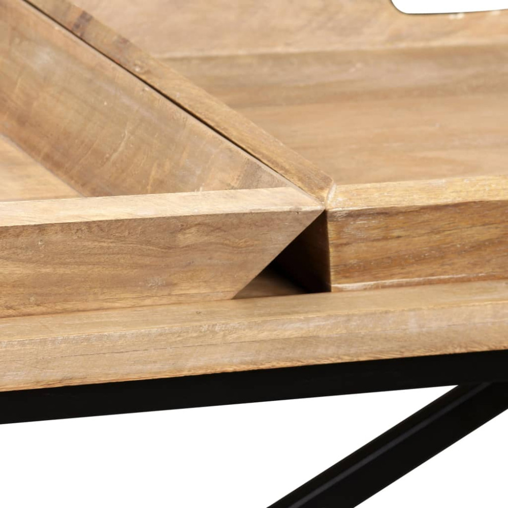 Produktbild för Konsolbord massivt mangoträ 130x40x80 cm