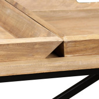 Produktbild för Konsolbord massivt mangoträ 130x40x80 cm
