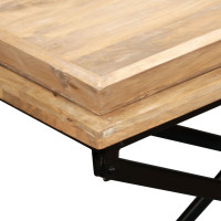 Produktbild för Konsolbord massivt mangoträ 130x40x80 cm