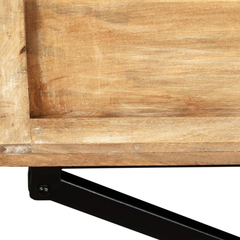 Produktbild för Konsolbord massivt mangoträ 130x40x80 cm