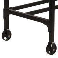 Produktbild för Skrivbord med hopfällbar pall massivt mangoträ 115x50x76 cm