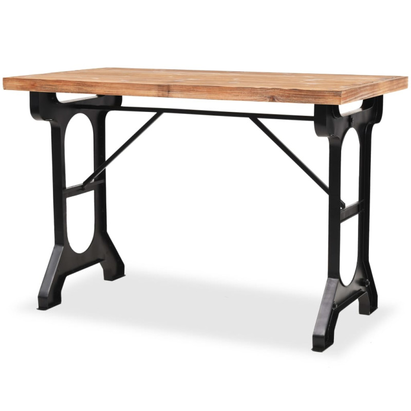 Produktbild för Matbord bordsskiva i massiv granträ 122x65x82 cm