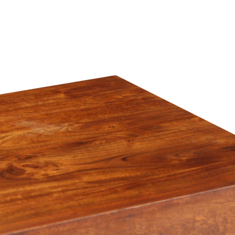 Produktbild för Skrivbord massivt akaciaträ med honungsfinish 110x50x76 cm
