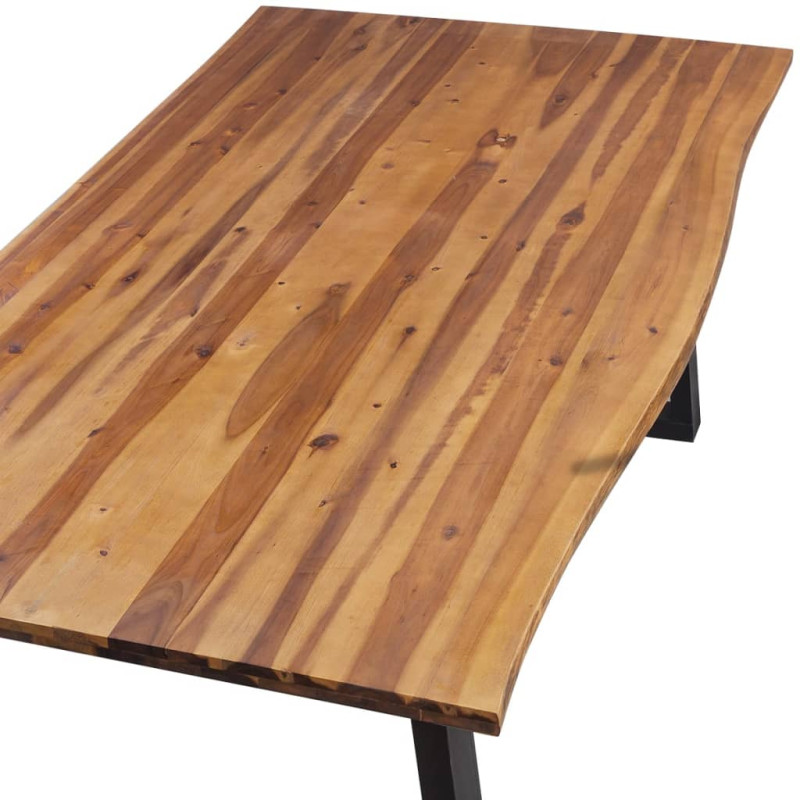 Produktbild för Matbord massivt akaciaträ 200x90 cm