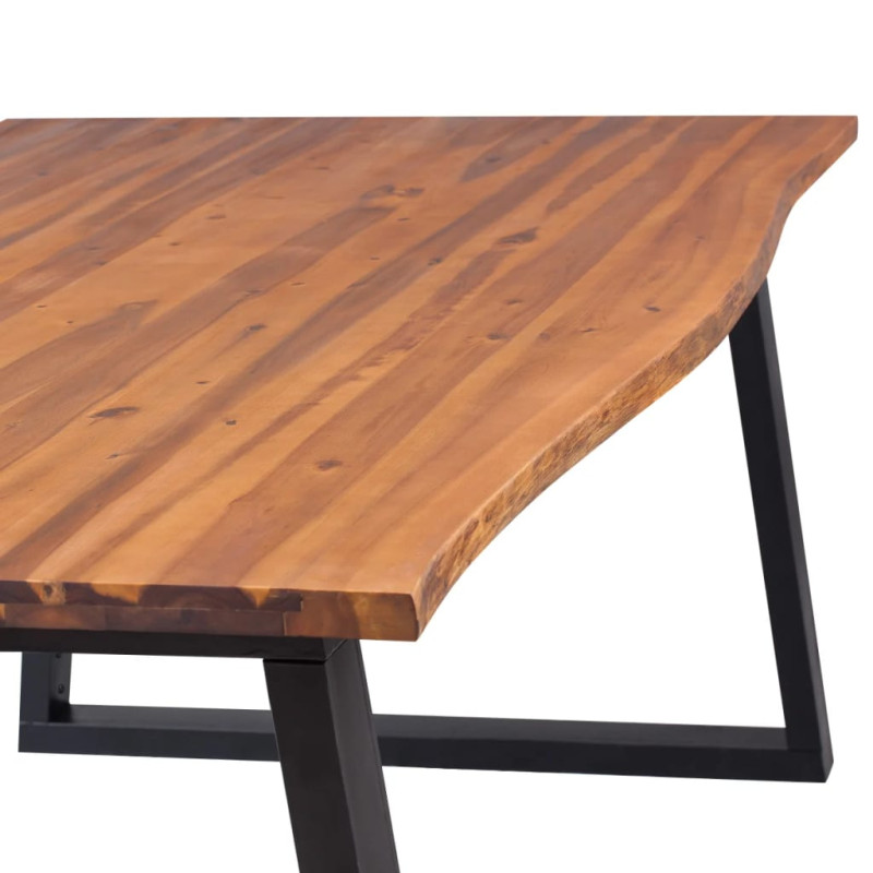 Produktbild för Matbord massivt akaciaträ 200x90 cm