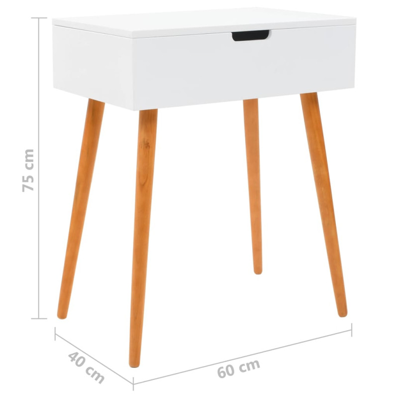 Produktbild för Sminkbord med spegel MDF 60x40x75 cm