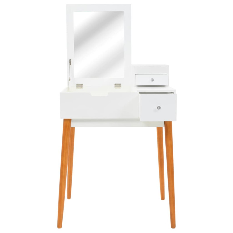 Produktbild för Sminkbord med spegel MDF 60x50x86 cm