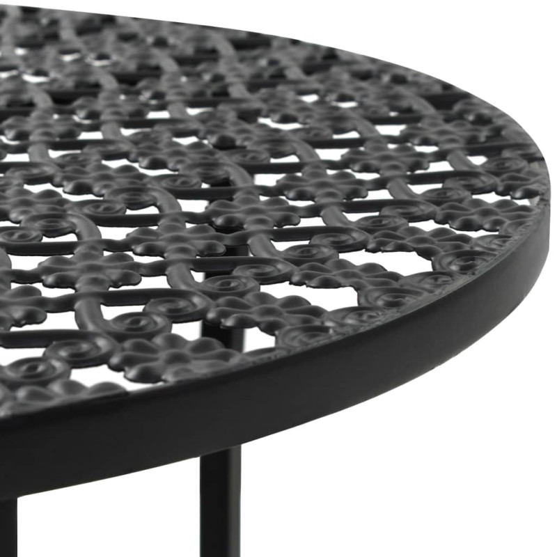 Produktbild för Bistrobord svart 40x70 cm metall