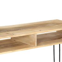 Produktbild för Avlastningsbord mangoträ 115x35x76 cm
