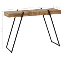 Produktbild för Konsolbord återvunnen teak 120x35x81 cm