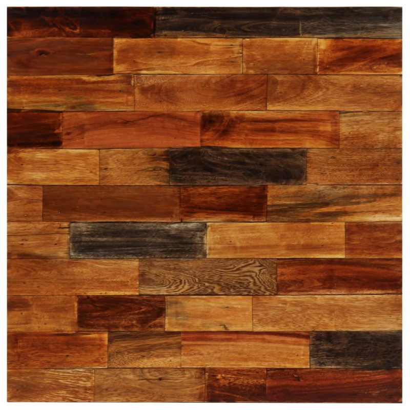 Produktbild för Barbord massivt återvunnet trä 70x70x106 cm