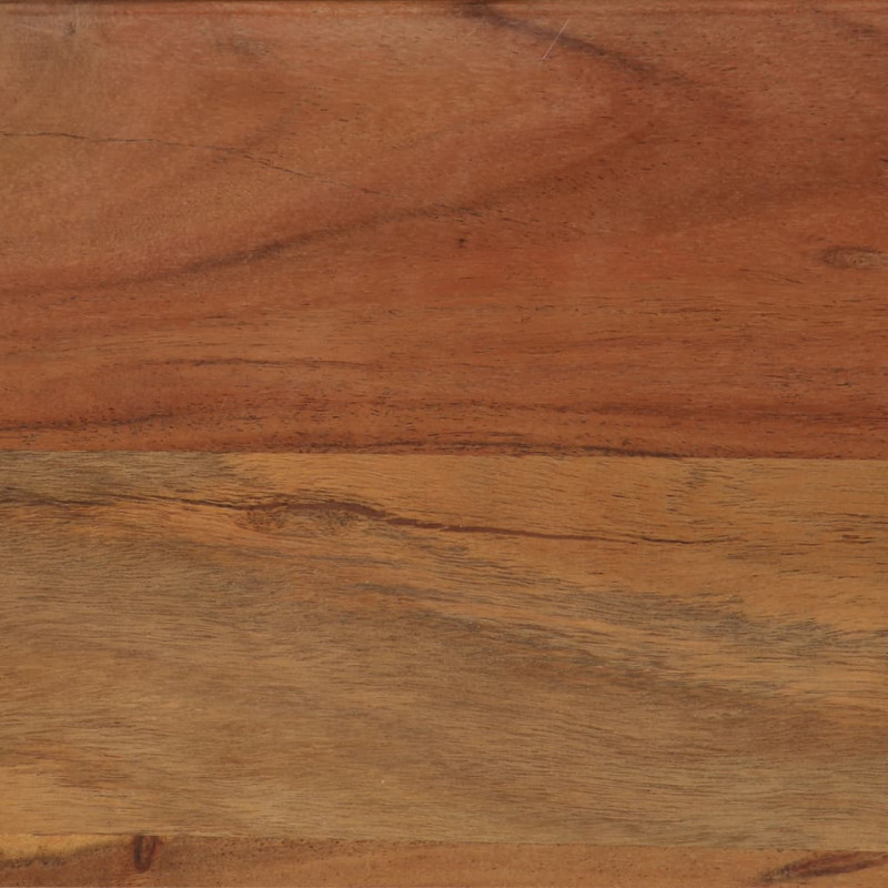 Produktbild för Matbord massivt akaciaträ och stål 120x60x76 cm