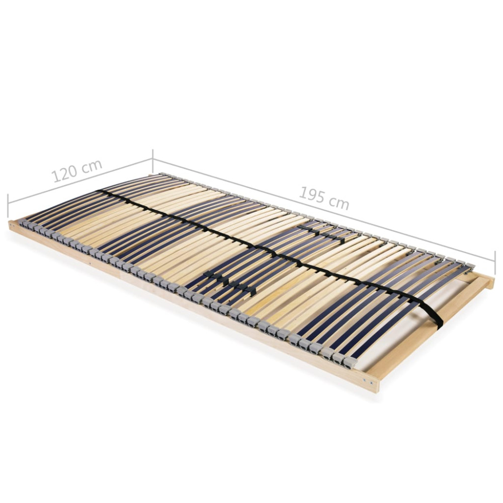 Produktbild för Ribbotten utan madrass med 42 ribbor 7 zoner 120x200 cm