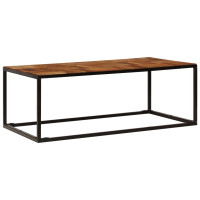 Produktbild för Soffbord 110x60x40 cm massivt akaciaträ och stål