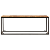 Produktbild för Soffbord 110x60x40 cm massivt akaciaträ och stål