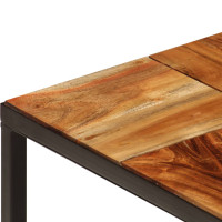 Produktbild för Soffbord 110x60x40 cm massivt akaciaträ och stål