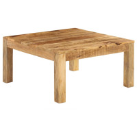 Produktbild för Soffbord massivt mangoträ 80x80x40 cm