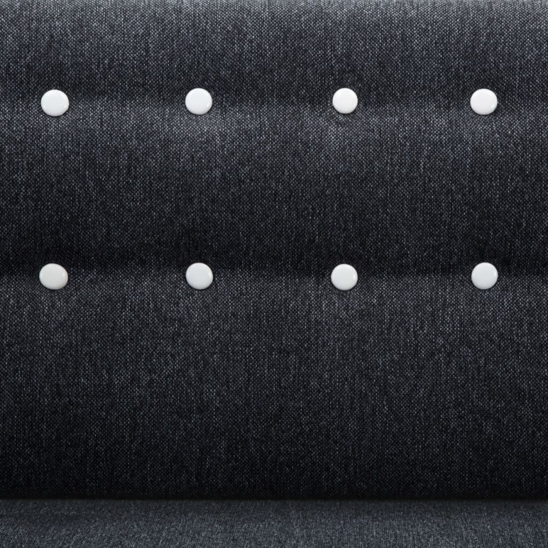 Produktbild för Soffa L-formad tyg 171,5x138x81,5 cm mörkgrå