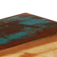Produktbild för Matbord 115x55x76 cm massivt återvunnet trä och stål