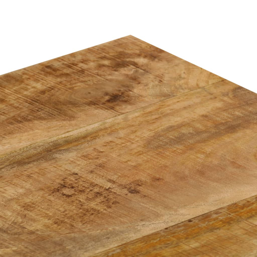 Produktbild för Soffbord 100x50x35 cm massivt mangoträ och stål