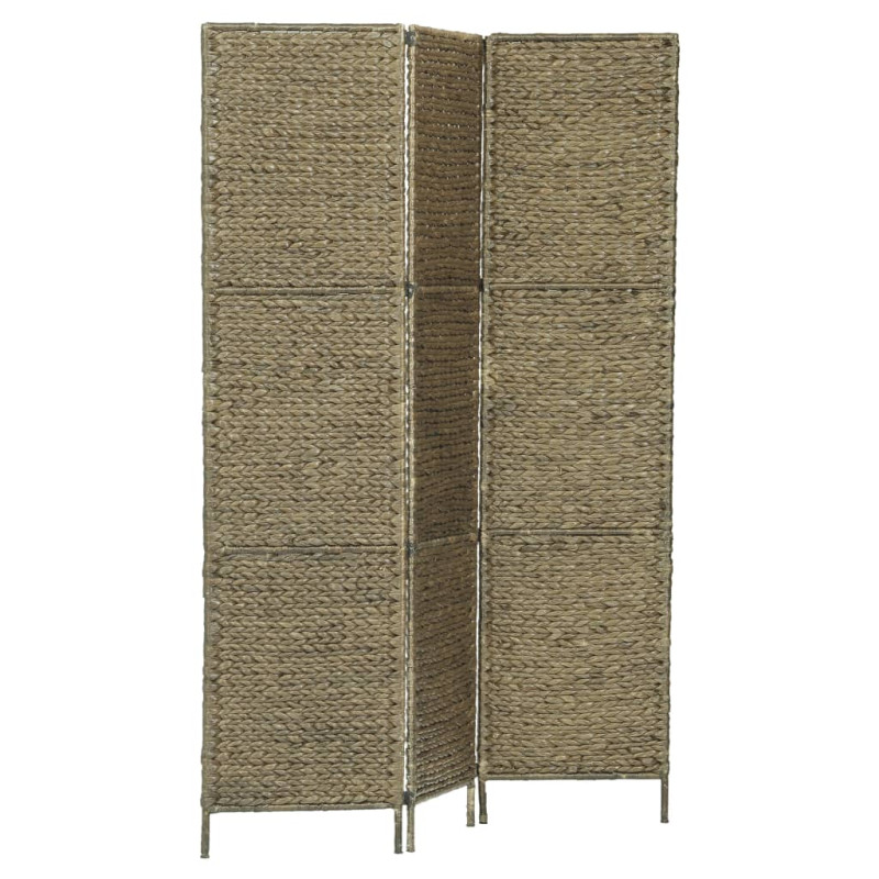 Produktbild för Rumsavdelare 3 paneler vattenhyacint 116x160 cm brun