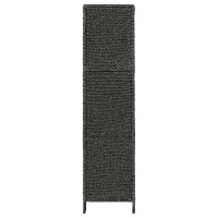 Produktbild för Rumsavdelare 4-paneler vattenhyacint 154x160 cm svart