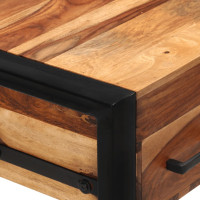 Produktbild för Skrivbord med 2 lådor 110x50x77 cm massivt sheshamträ