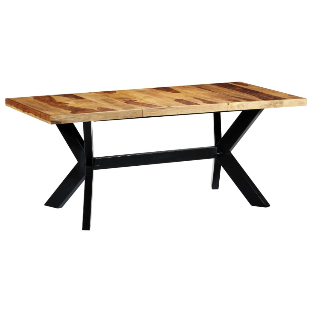 Produktbild för Matbord 180x90x75 cm massivt sheshamträ